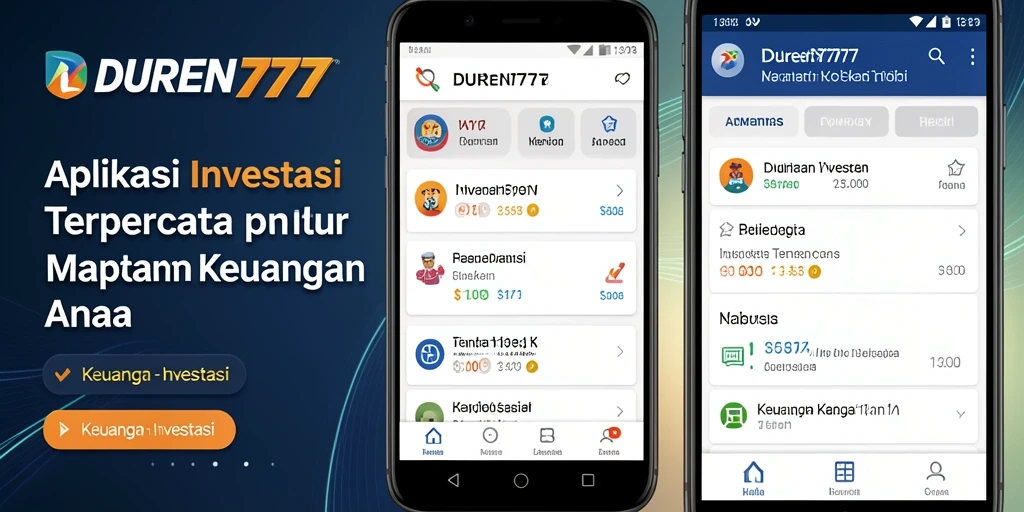 Antarmuka pengguna DUREN777 yang ramah dan informatif.