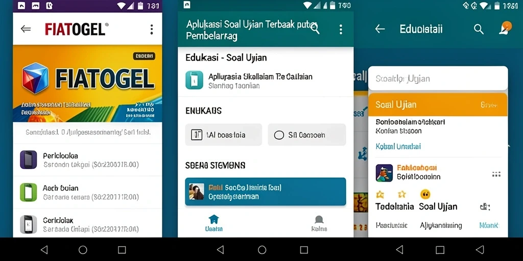 Tampilan antarmuka pengguna aplikasi FIATOGEL yang menarik.