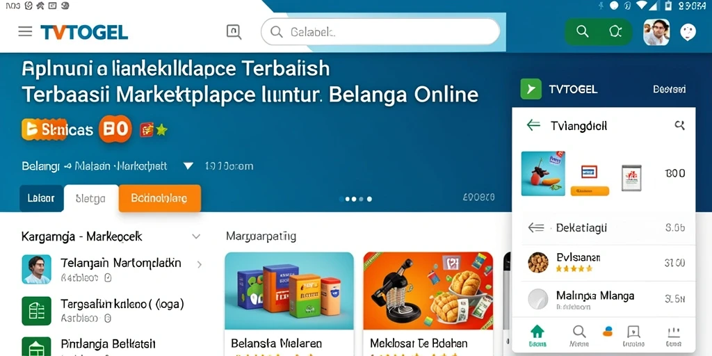 Antarmuka TVTOGEL yang menarik dan fungsional untuk belanja online.